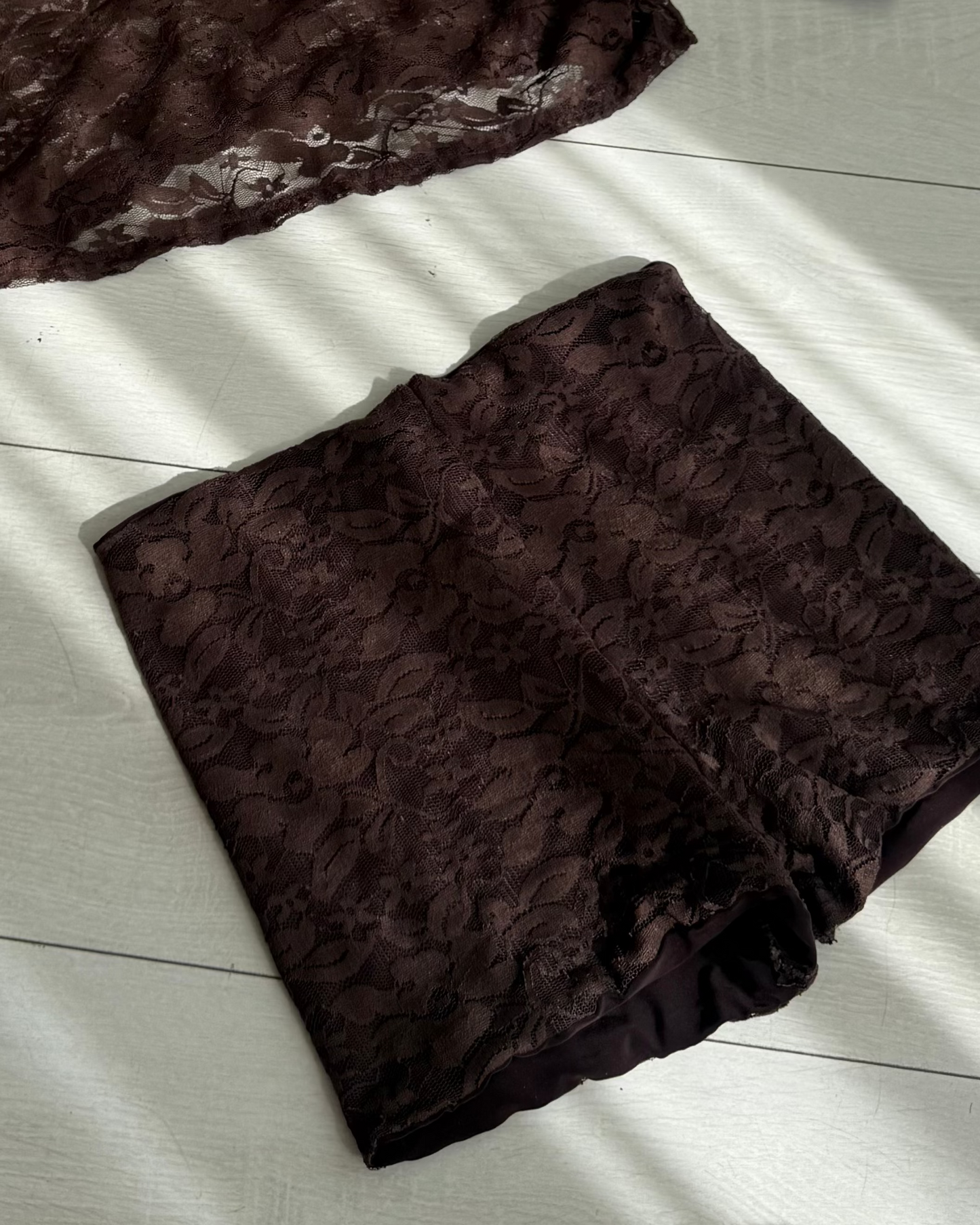 Bombshell lace shorts - Mocha